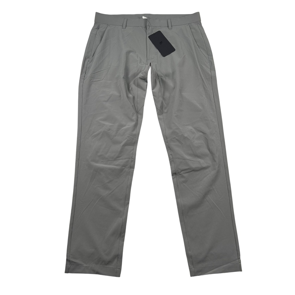 Fabletics Pants Mens 33x32 The Only Pant Slim Gray 4-Way Stretch Water Resistant